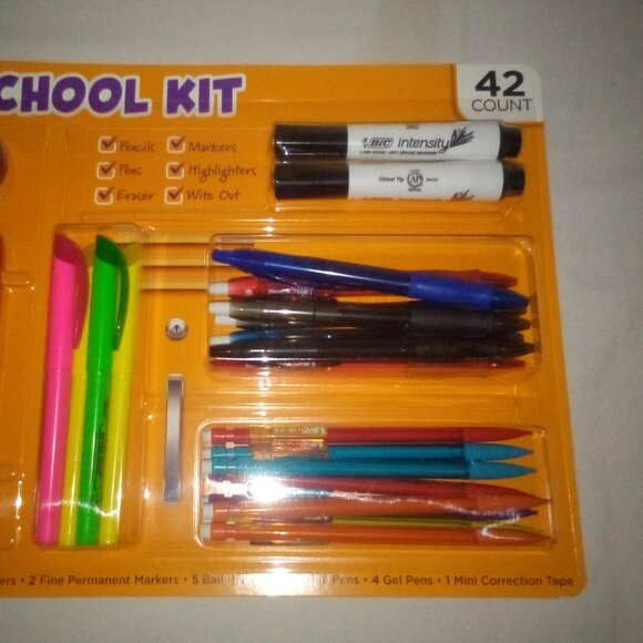 Back to School Bundle 50+ Items:  Paper, Tape, Markers, Pens, Glue & More.  New - Picture 8 of 11